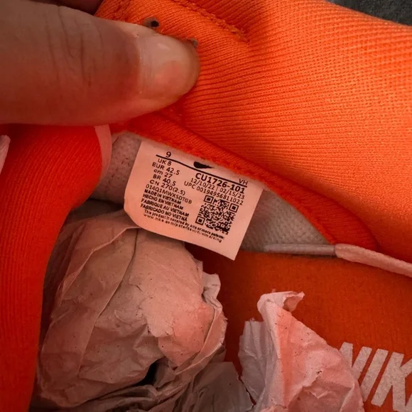 Orange and White Nike Dunks - Picture 7 of 7